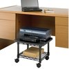 Safco Under Desk Printer/Fax Stand, 4 Casters, 19"x16"x13-1/2", Black SAF5206BL